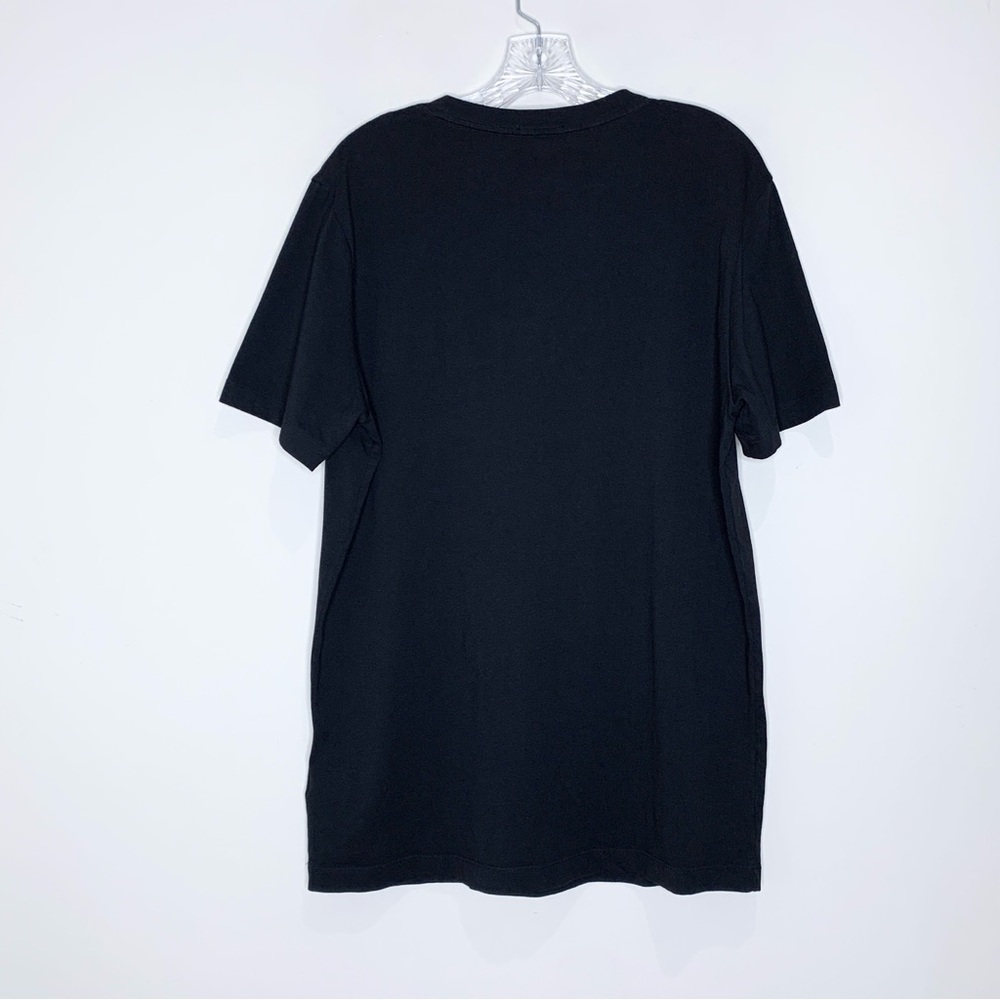 Moncler Flocked Studded Logo T-Shirt (Sz L) Short Sleeve Crewneck Tee Black - Picture 11 of 16